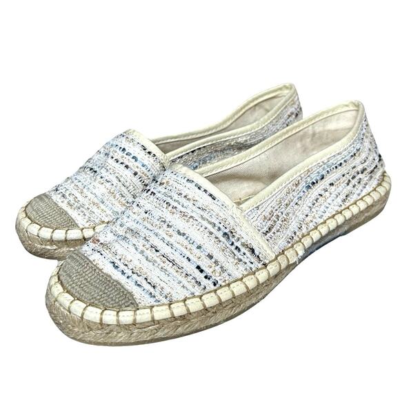 NWOT Alpargatus Women’s Handmade Espadrille Flats Cream/Tan Size 6.5-7 (37) - Picture 1 of 8